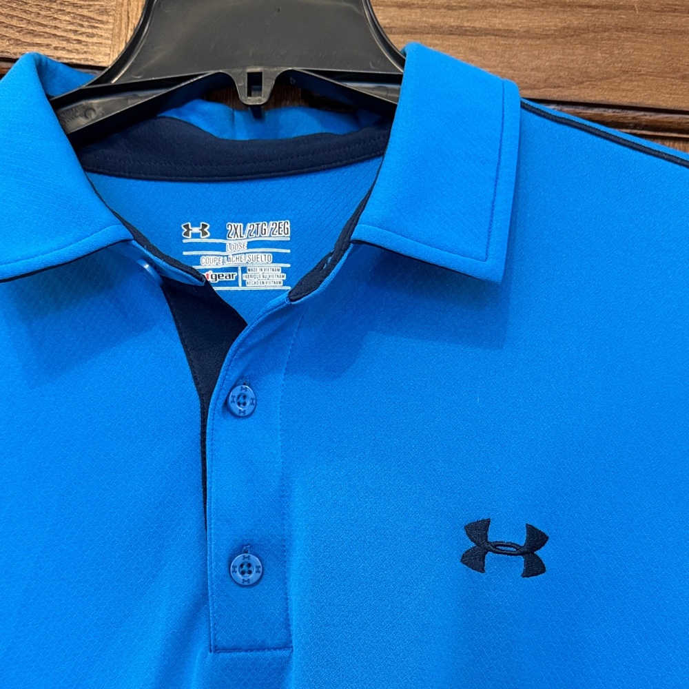 Under Armour Men's Blue Polo